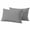 Black, White, Gray, variant on 2 Pack Outdoor Waterproof Throw Pillow Covers,Farmhouse Sage Green Stripe Decorative Rectangle Pillow Case Patio Pillowcases for Chair Couch Sofa 20x12in