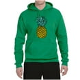 thumbnail image 2 of Wild Bobby, Trendy Tropical Pineapple, Fashion, Unisex Graphic Hoodie Sweatshirt, Kelly, Medium, 2 of 4