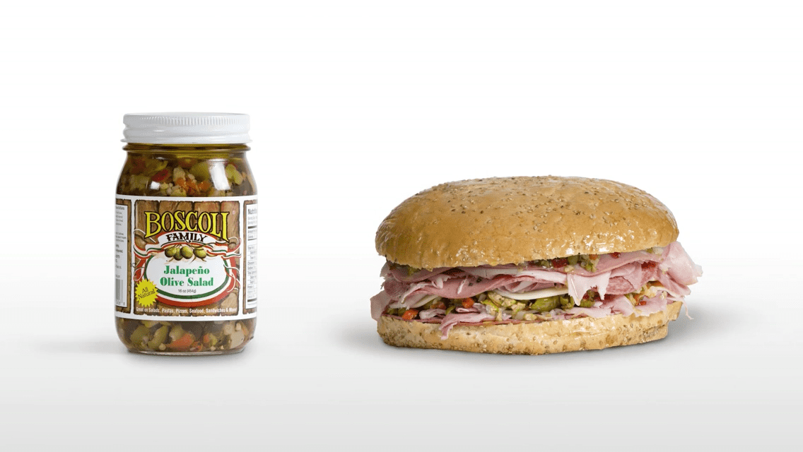 Boscoli Family Jalapeno Olive Salad, 15.5oz.