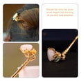 thumbnail image 7 of MEIBUTYUP Chinese Hair Chopsticks with Golden Flower Design Hair Bun Stick for Special Occasions and Parties, 7 of 7