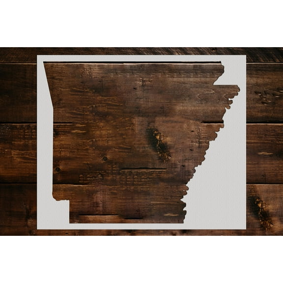 Arkansas State Stencil - Art and Wall Stencil (5"x6")