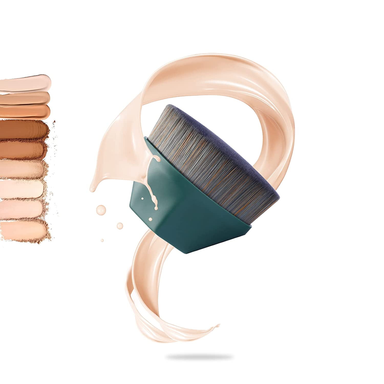 Foundation Brush, Kabuki Hexagon Foundation Brush, Flat Kabuki Brush