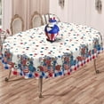 thumbnail image 4 of 4th of July Tablecloth Waterproof Patriotic Table Cloths for Memorial Day, Independence Day Indoor Outdoor Dining Room-60"*102" Oval, 4 of 6