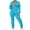 Blue, variant on cfhntfmh 2 Piece Outfits for Women Velour Tracksuit Long Sleeve Zip up Jacket Jogger Pants Comfy Sets
