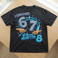 thumbnail image 2 of 8th Birthday I Survived 6 7 Now Im 8 Year Old Boys Kids Comfort Colors T-Shirt, 2 of 5
