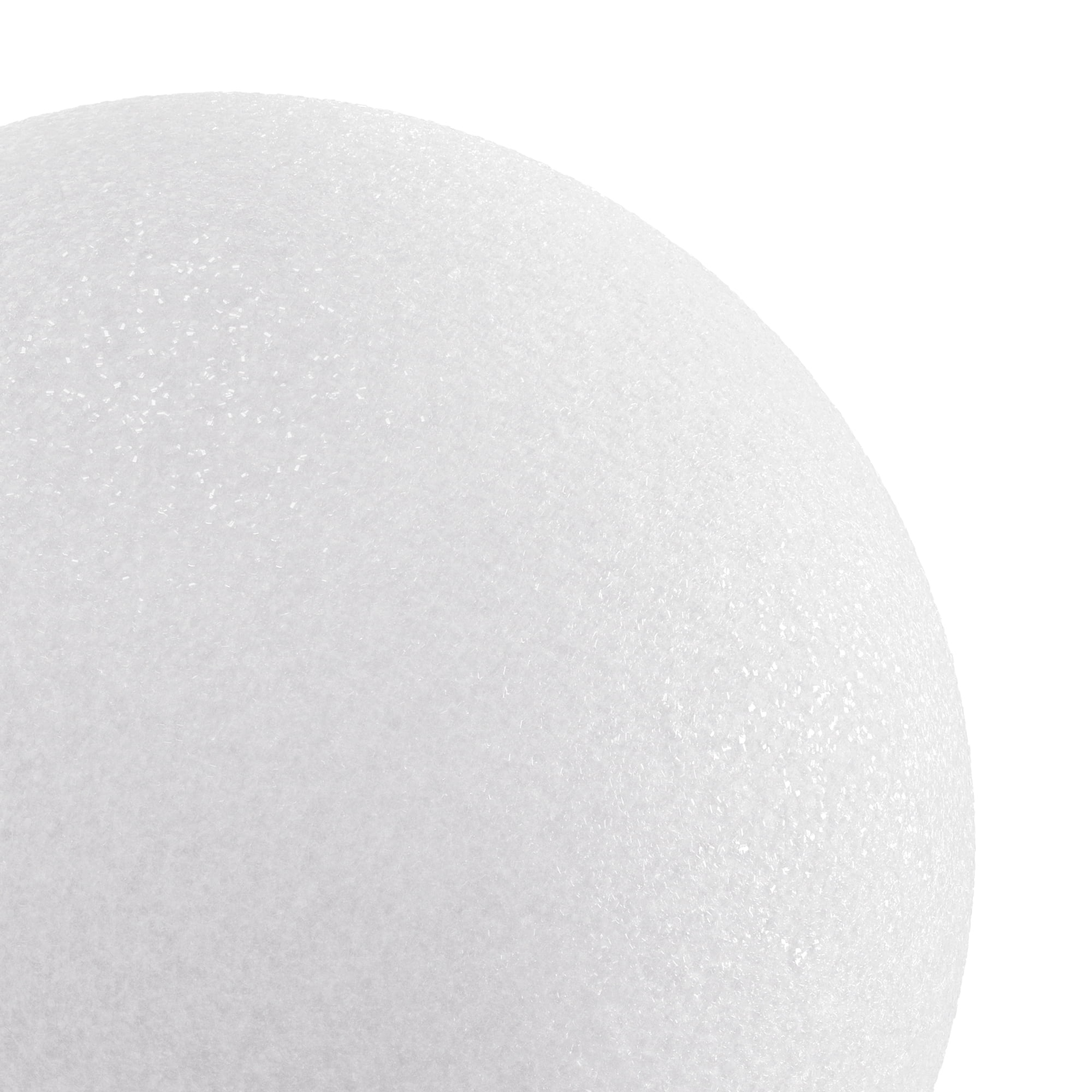 Floracraft 10" White Foam Ball - Floral Foam for DIY Decoration, Weddings, Birthdays, and Parties - Bulk 12 Pack