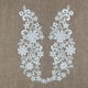 thumbnail image 2 of 6 Parches Con Motivos De Encaje De Boda De Guipur Bordado Con Apliques De Encaje Floral., 2 of 9