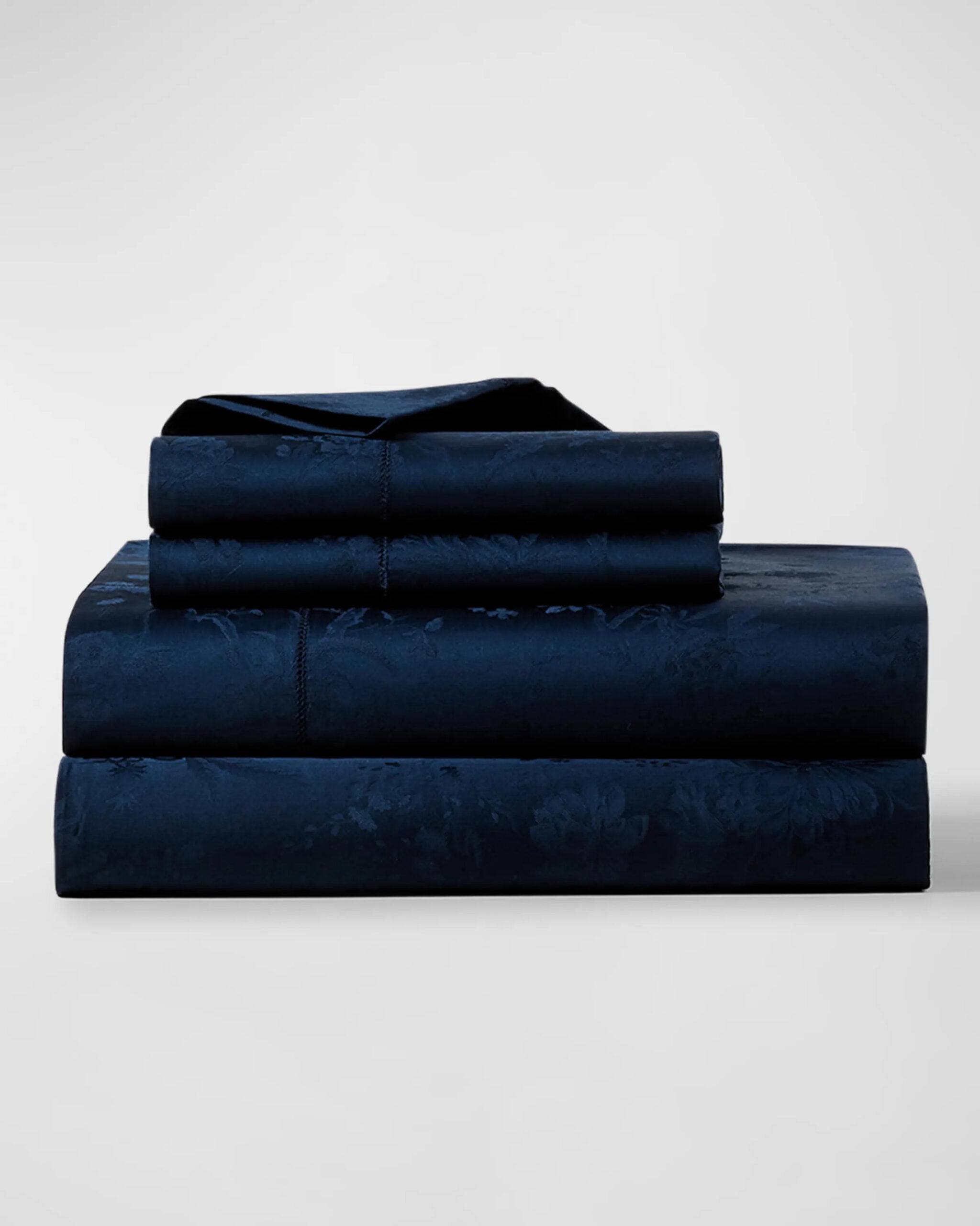 Ralph Lauren Organic Cotton Bethany Jacquard Duvet Cover, Full/Queen, Blue