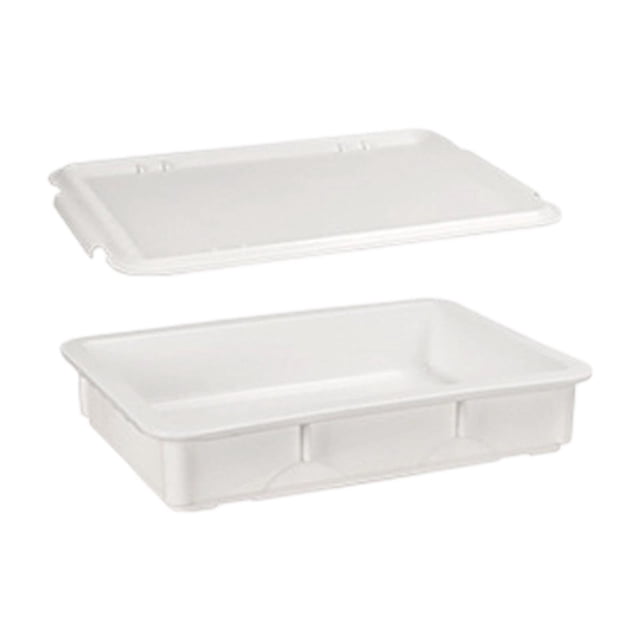 Caja para fermentar masa de pizza con tapa, caja de almacenamiento multiusos apilable. cuenca mediana