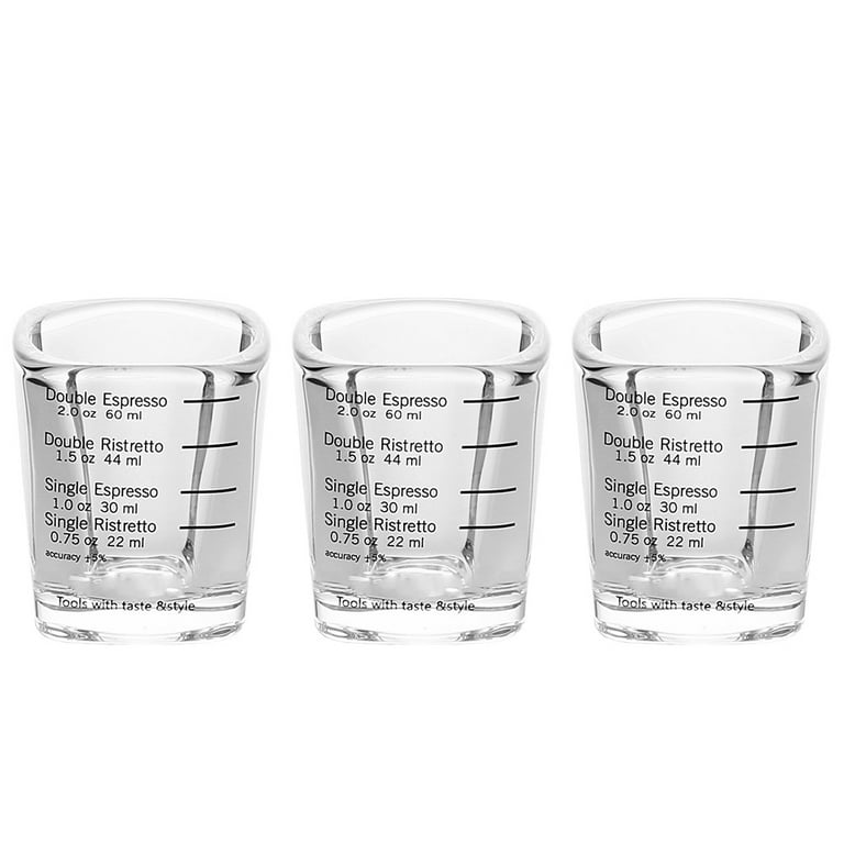 60ML Glass Measuring Cup With Scales Shot Heavy Ounce Cups Baking