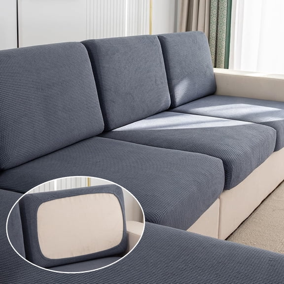 Couch Cushion Covers, Universal Stretch Seat Cushion Covers, Washable Wear-Resistant Furniture Protector for Sofa, Couch, Sectional
