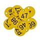 thumbnail image 1 of 100x etiqueta numerada portátil etiquetas de identificación de equipaje etiqueta de número para llaves de dormitorio de supermercado casi palabra amarilla+negra DYNWAVEMX Etiqueta de número, 1 of 5