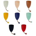 thumbnail image 1 of 8 Pcs Pull-out Key Bags Solid Color Faux Leather Smooth Anti-drop Unisex Lightweight Portable Protective Large Capacity Car Key Case, 1 of 5