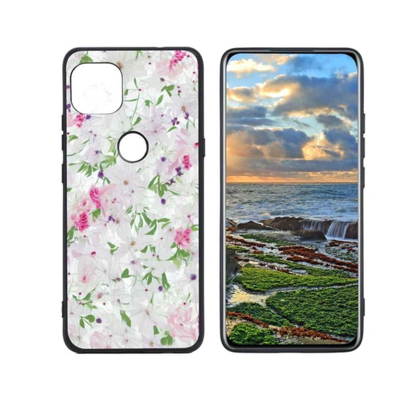 Compatible with Motorola G 5G Phone Case, Flowers 6 139 Case Men Women, Flexible Silicone Shockproof Case for Motorola G 5G