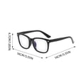 thumbnail image 3 of Forestwhale Blue Light Glasses Men Women Transparent Blue Light Blocking Computer Glasses Anti Eyestrain Lightweight Black Frame, 3 of 7