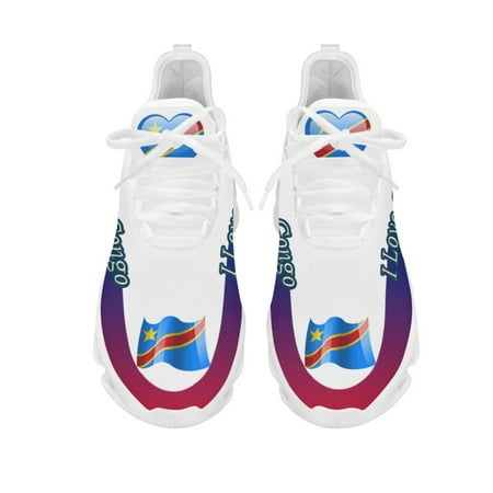 

New Arrivals I Love Congo Women s Sneakers Mesh Shock Absorbing Running Shoes Spring Autumn Round Toe Walking Footwear