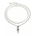 thumbnail image 5 of K-KED Men's Arrowhead Pearl Necklace Hip-Hop High-End Layered Sweater Chain, 5 of 9