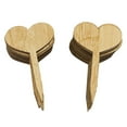 thumbnail image 1 of Etiquetas de plantas Zulema Set de madera 30 piezas corazón, 1 of 6