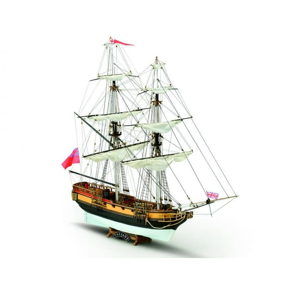 Mamoli MV81 HMS Valiant Model Ship Kit - British Brig 1759 - Scale 1/66 - Length 27.4 in, Height 22.4 in