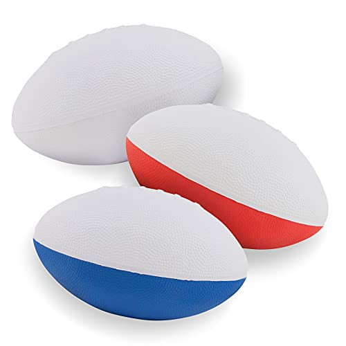 Kids Mini Foam Football Set of 3 Soft Small Footballs for Kids
