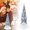 B Lighted Christmas Gnome Figurine, variant on Lighted Christmas Swedish Tomte Gnome with Knitted Hat, LED Warm Glow Tabletop Ornament for Xmas, New Year & Winter Holiday Party Decor