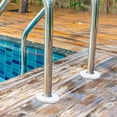 thumbnail image 2 of 2 Pcs Pool Ladder Cover Plates Stainless Swimming Pool Escutcheon Plate Covers, 2 of 8