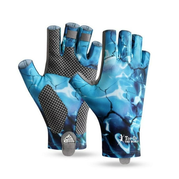 Brand Clearance!!Outdoor Fishing Gloves SPF 50 Ice Silk Sun Men Hands Protection Gloves Breathable Sportswear Gloves Carp Fishing Apparel Pesca