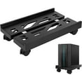 thumbnail image 1 of czcpp-Adjustable Mobile CPU Stand, Heavy-Duty Desktop Stand with Rolling Caster Wheels, PC Riser Fits Most PC Gaming Desk AccessoriesSteel Desktop Stand(Black), 1 of 4