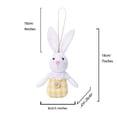 thumbnail image 2 of zhangmingg Hanging Party Doll Cute Rabbit Garden Decoration Set of Six Adorable Springtime Ornaments, 2 of 6