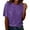 Purple, variant on IWRICH Women's Full Sequin Sparkle Tops Shimmer Glitter Crew Neck Short Sleeve Shirts Disco Party Tee Shirts Tunic Blouse Silver One Size