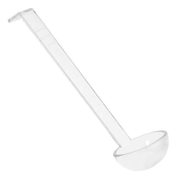 MLINS  Small Spoon Buffet Transparent Long-handled Ladle