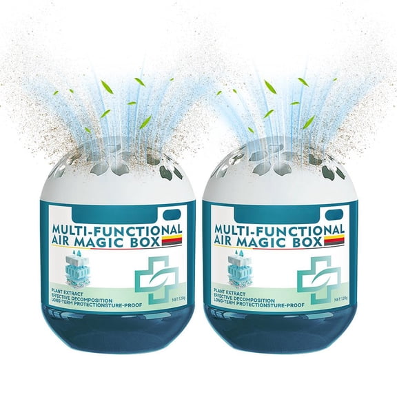 Magic Box,Indoor Purification Dust Removal Magic Box,Long-Lasting A-ir Freshener 120g,Multi-Functional AirMagic B-ox Dust Cleaner,D-ust Removal & Fresh A-ir for Home,Office,Bedroom,Pet Areas