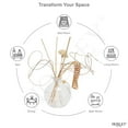 thumbnail image 2 of Hosley Hosley Home Fragrance Collection Glass Reed Diffuser Set with Glass Bottle & Reed Sticks, Linen, 100 mL, 4 Count, 2 of 8