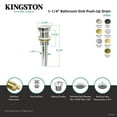 thumbnail image 4 of Kingston Brass EV8313 Coronet Brass Push Pop-Up Bathroom Sink Drain in Antique Brass, 4 of 4