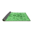 thumbnail image 2 of Ahgly Company Indoor Round Abstract Emerald Green Modern Area Rugs, 6' Round, 2 of 4