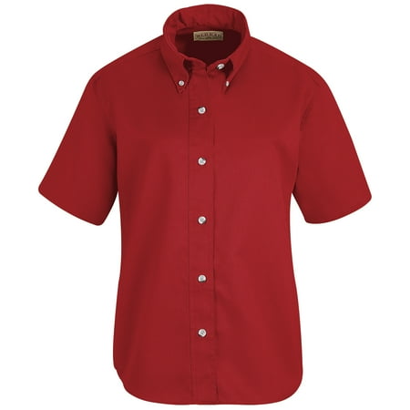 - Red Kap SP81 Women's Button Down Short Sleeve Poplin Shirt