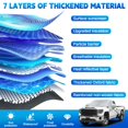 thumbnail image 3 of Protector de nieve para parabrisas Federedevo GMC Sierra, 6 capas, protector antihielo, 3 of 9