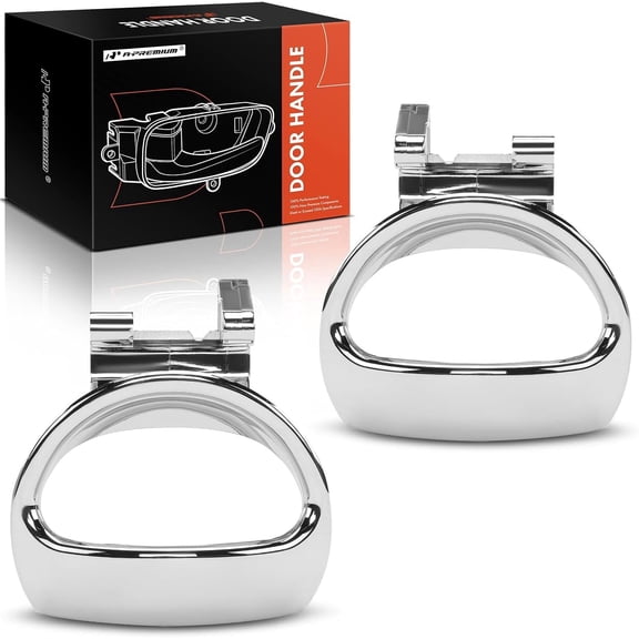 A-Premium Inside Interior Door Handles Compatible with Chevrolet HHR 2006-2011 Wagon, Chrome, 2-PC Set, Front or Rear