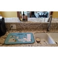 thumbnail image 2 of Piebald French Bulldog in Bathtub Dish Drying Mat, 2 of 7