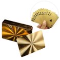 thumbnail image 2 of Miangastore 1 Set Waterproof Playing Cards Plastic Poker Shiny Playing Cards Tool Entertainment Prop Game Toy for Home Bar Office (Golden), 2 of 8