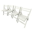 thumbnail image 5 of Foldable Patio Dining Set, 4 Folding Chairs, Indoor and outdoor universal, White, 5 of 12