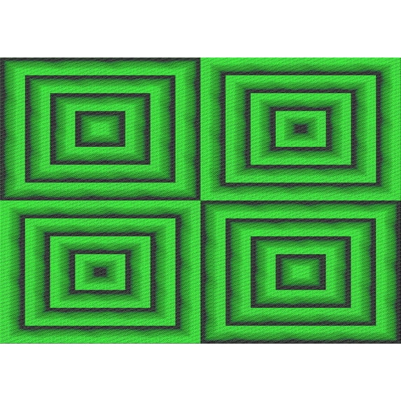 Ahgly Company Machine Washable Indoor Rectangle Transitional Lime Green Area Rugs, 8' x 12'