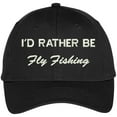 thumbnail image 1 of Trendy Apparel Shop Rather Be Fly Fishing Embroidered Baseball Cap, 1 of 2
