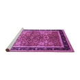 thumbnail image 2 of Ahgly Company Machine Washable Indoor Rectangle Oriental Purple Traditional Area Rugs, 8' x 10', 2 of 4