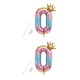thumbnail image 4 of yingyy Party Balloon with Gradient Color Birthday Party Decor Aluminum Foil Balloon 32 Inch, Number 8 1 2PCS, 4 of 6