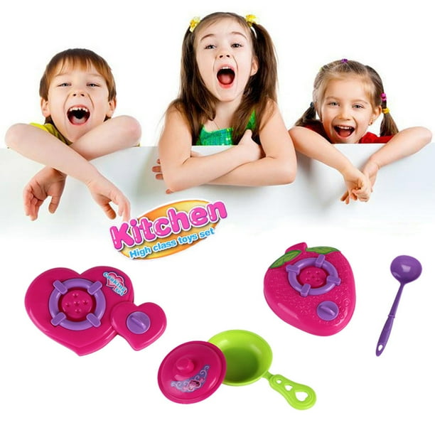 Children Kids Kitchen Utensils Food Cooking Pretend Play Set Toy