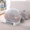 thumbnail image 2 of 2026 Sleeping Cat Plush Toy Soft Cat Plush Doll Stuffed Animal Toy Kawaii Kitten Anime Plushie Hugging Pillow, 2 of 5