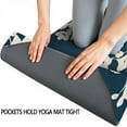thumbnail image 3 of Pioneer Flower Floral Print Pattern Hot Yoga Mat Towel Non Slip for Hot Yoga - Quick-Drying Yoga Mat Cover with 4 Corner Pockets with Travel Bag - Hot Yoga Towel Non Slip 74"x26", 3 of 6