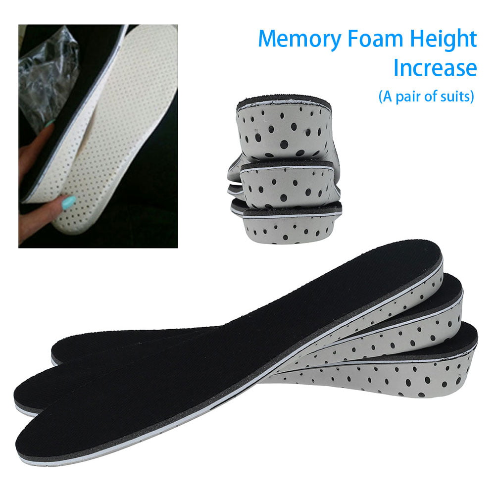 4.3CM Memory Foam Height Increase Elevator Shoes Invisible Insole Lift Kit Heels Inserts for Women and Men