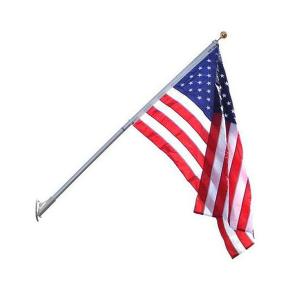 Annin Flagmakers  8 ft. x 2 in. Spin Pole Set with 4 x 6 ft. US Flag - 2 Piece